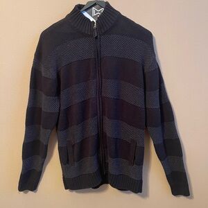 Method Men's Black Zip Up Sweater